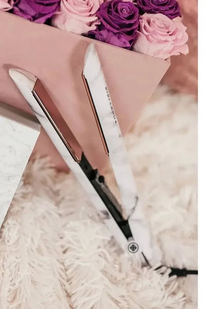 Pro Marble Flat Iron – Straighten, Curl &amp; Slay