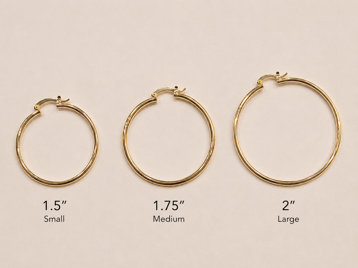 Luxe Collection Wesley Hoop Earrings - 3 sizes