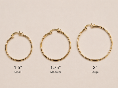 Luxe Collection Wesley Hoop Earrings - 3 sizes
