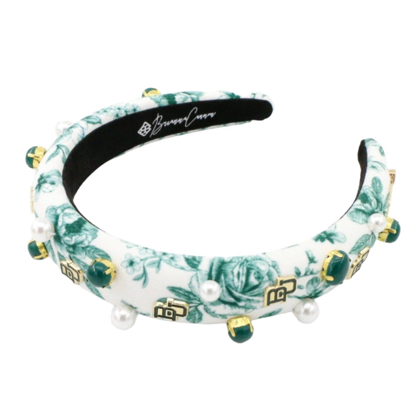 Baylor Floral Toile Logo Headband by Brianna Cannon
