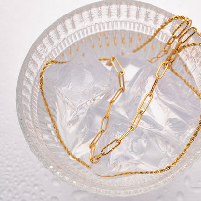 18K Gold-Plated Double Layered Necklace (Copy)