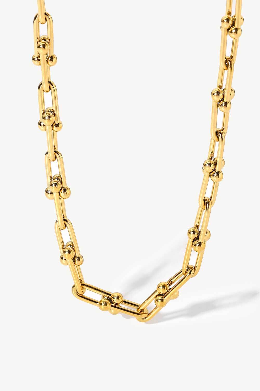 18K Stainless Steel U-Shape Chain Necklace (Copy)