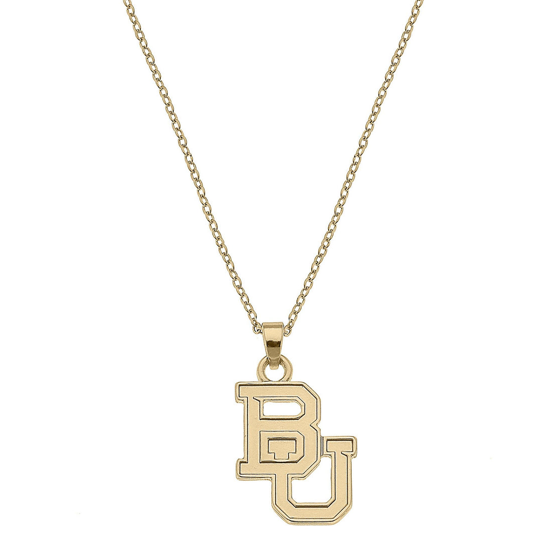 Baylor Bears 24K Gold Plated Pendant Necklace