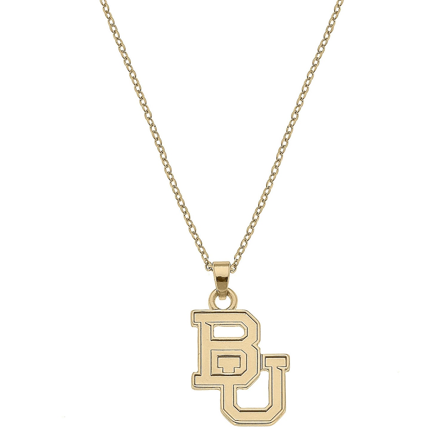 Baylor Bears 24K Gold Plated Pendant Necklace