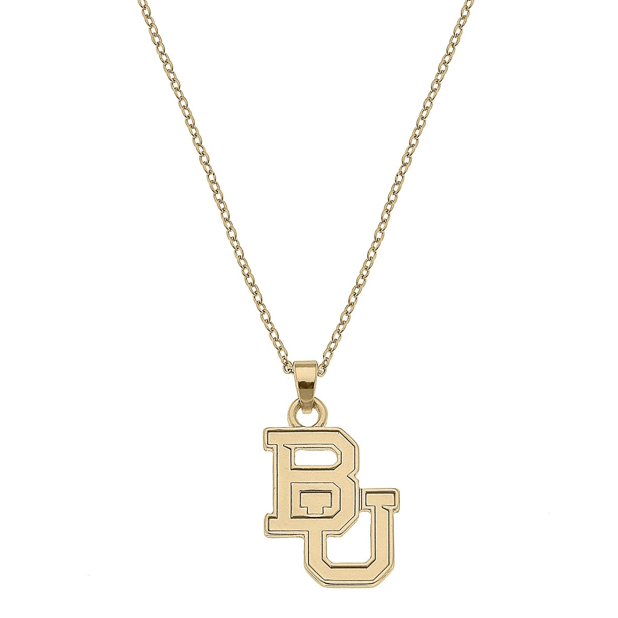 Baylor Bears 24K Gold Plated Pendant Necklace