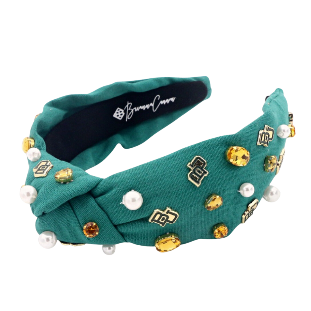 Baylor Green Logo Headband - by Brianna Cannon