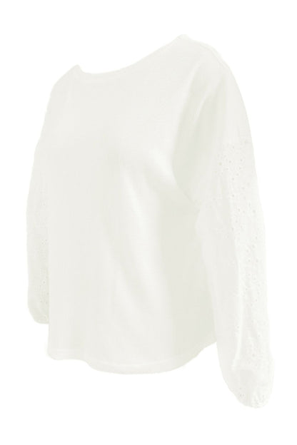 Davis Dropped Shoulder Boat Neck Blouse