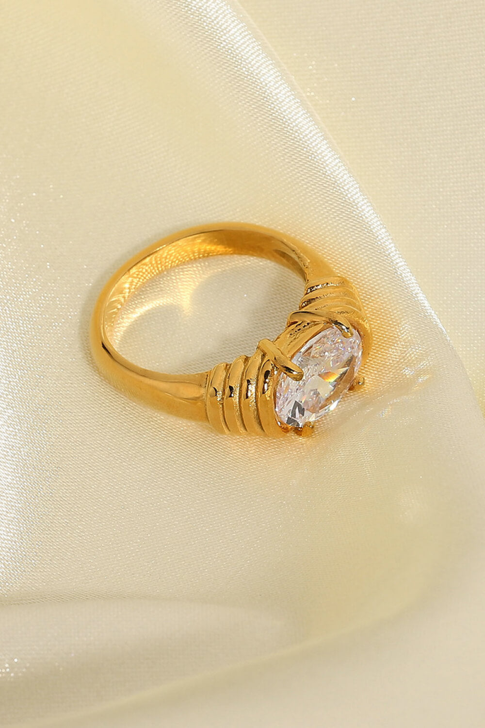 Emily 18K Gold Plated Zircon Ring (Copy)