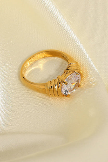 Emily 18K Gold Plated Zircon Ring (Copy)