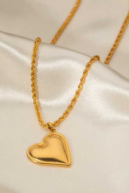 Kirstin Heart Pendant Copper Necklace