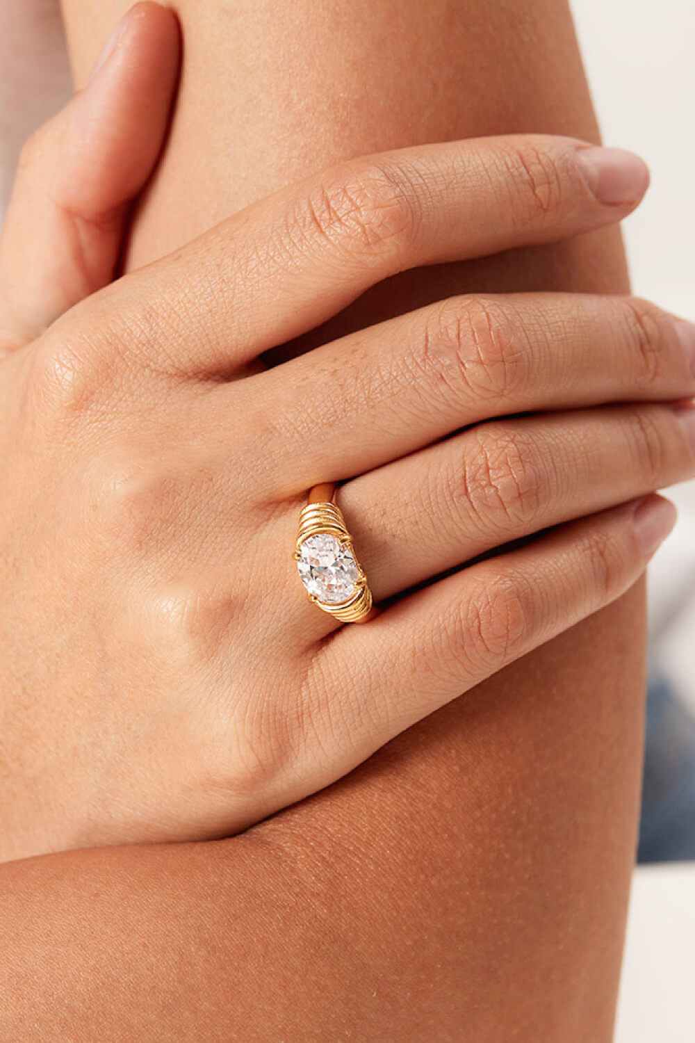 Emily 18K Gold Plated Zircon Ring (Copy)