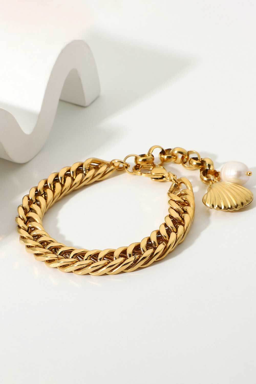 Harmonia 18K Gold-Plated Curb Chain Bracelet (Copy)