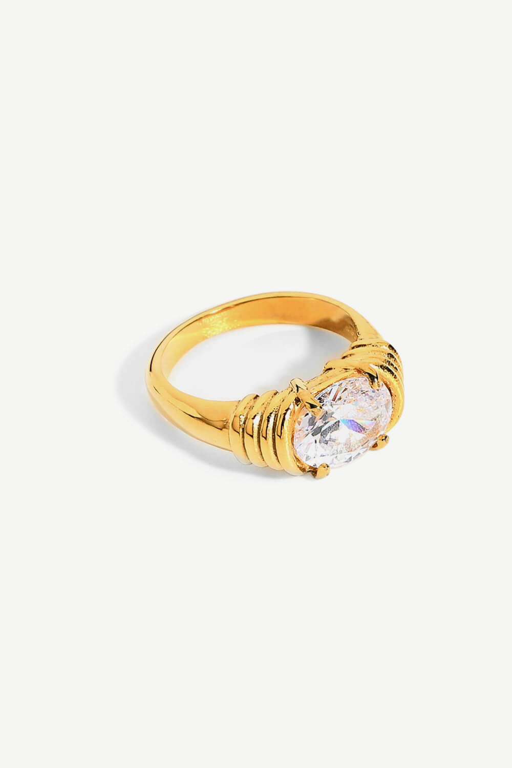 Emily 18K Gold Plated Zircon Ring (Copy)