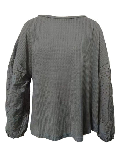 Davis Dropped Shoulder Boat Neck Blouse