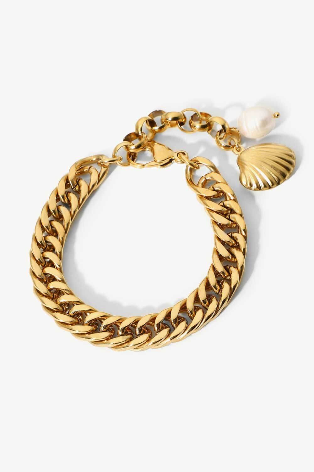 Harmonia 18K Gold-Plated Curb Chain Bracelet (Copy)