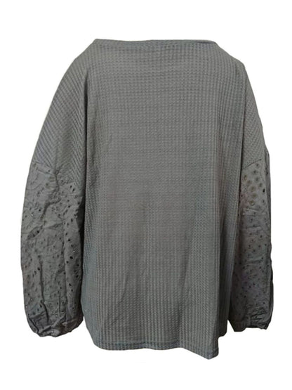 Davis Dropped Shoulder Boat Neck Blouse