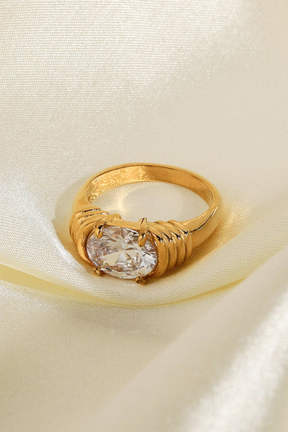 Emily 18K Gold Plated Zircon Ring (Copy)