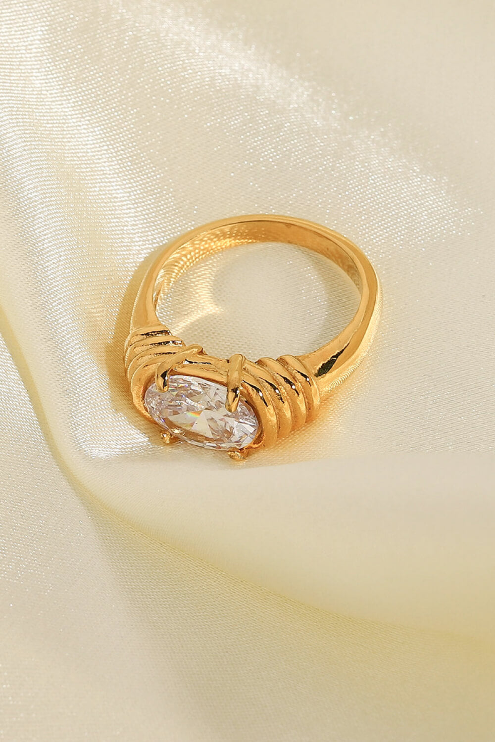 Emily 18K Gold Plated Zircon Ring (Copy)