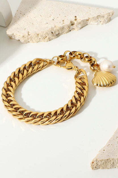 Harmonia 18K Gold-Plated Curb Chain Bracelet (Copy)