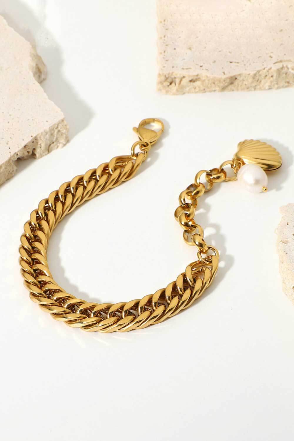 Harmonia 18K Gold-Plated Curb Chain Bracelet (Copy)